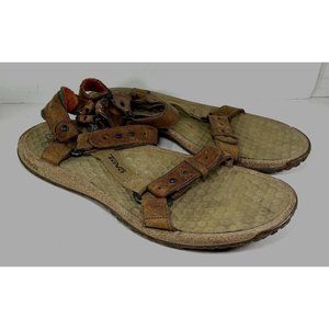 Teva 6530 Men’s Brown Leather Sandals US 13 EUR 47 - Distressed